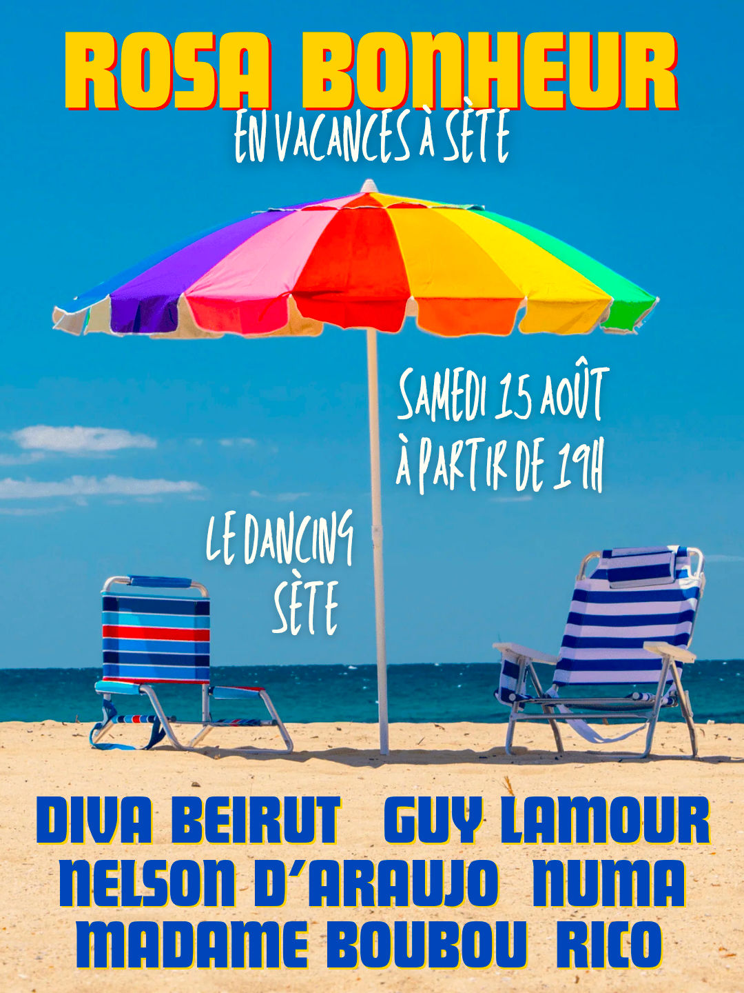 ROSA BONHEUR en vacances à Sète