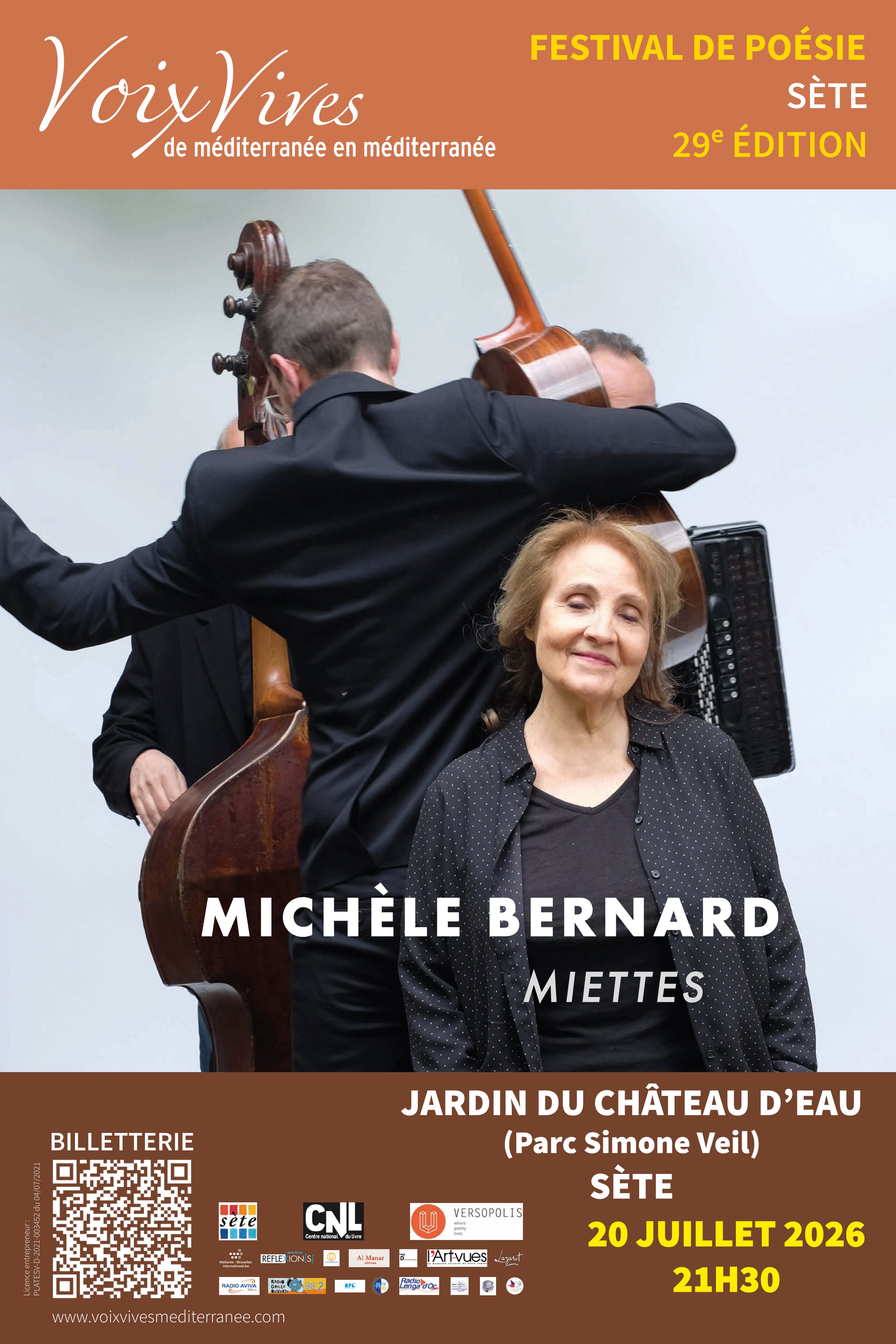 Festival Voix Vives de Méditerranée en Méditerranée MICHELE BERNARD : Miettes